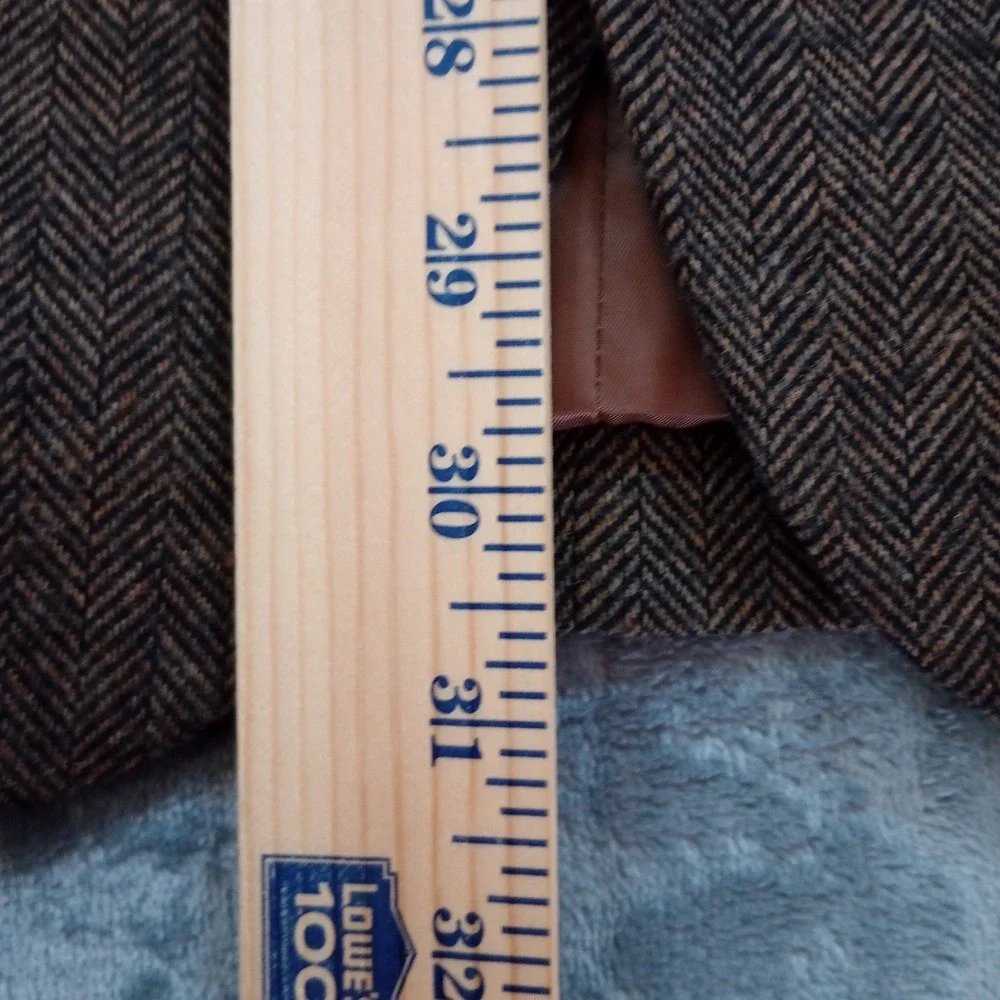 Pronto Uomo Blazer Mens 44R Brown Herringbone Classic‎ Fit 2-Button Sport Coat